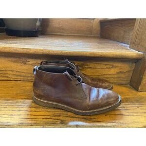 Tod's Mens Desert Boots, Sz 11 Scuffed To Perfection, Italy Brown Leather